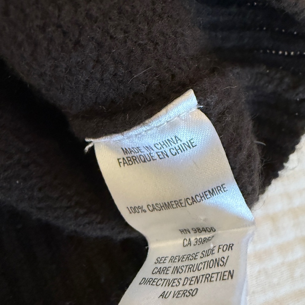 Theory Coco Brown Cashmere Knit Turtleneck - Picture 3 of 4